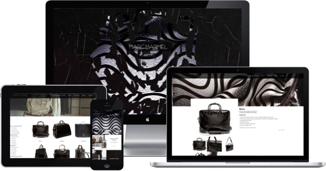 Marc Marmel website on multiple devices